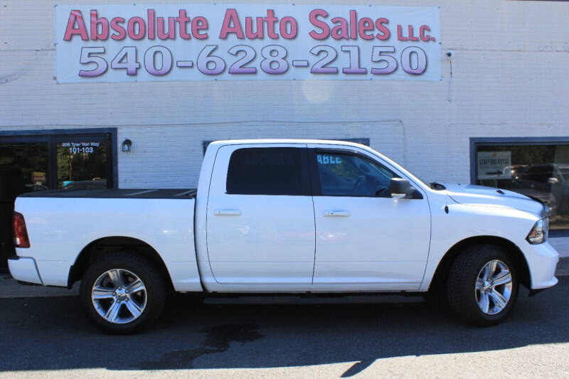 2016 RAM 1500 for sale at Absolute Auto Sales in Fredericksburg VA