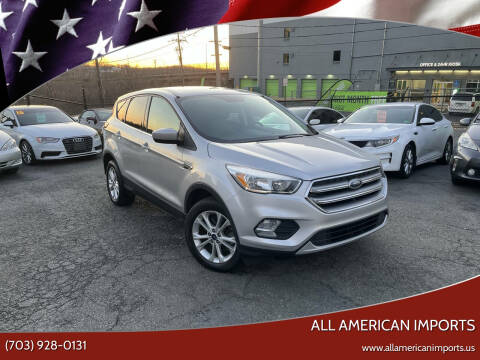 2017 Ford Escape for sale at All American Imports in Alexandria VA