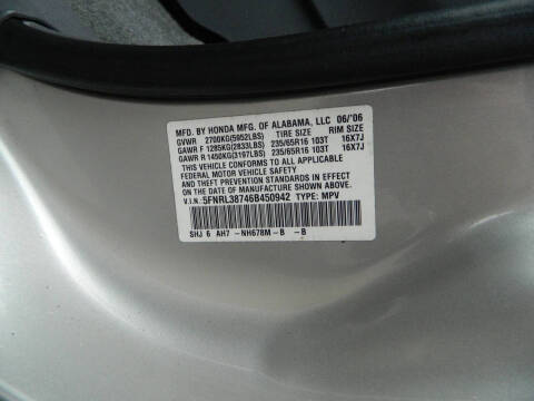 2006 Honda Odyssey EX-L w/DVD