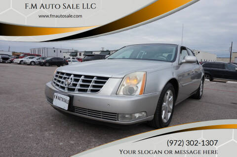 2007 Cadillac DTS for sale at F.M Auto Sale LLC in Dallas TX