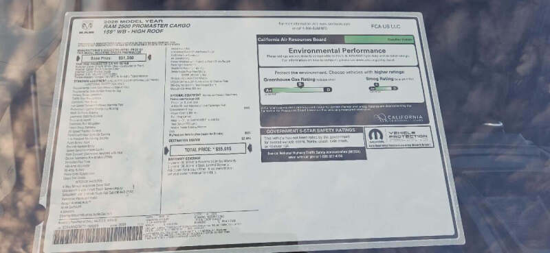 2026 RAM ProMaster