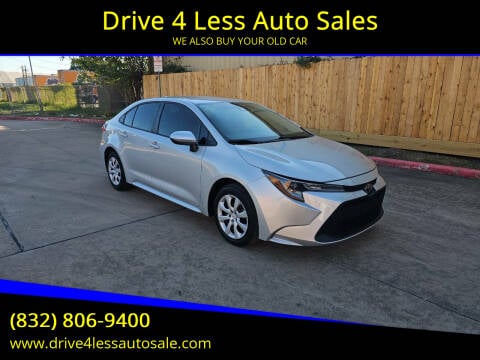 2022 Toyota Corolla for sale at Drive 4 Less Auto Sales in Houston TX