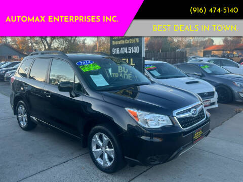 2014 Subaru Forester for sale at AUTOMAX ENTERPRISES INC. in Roseville CA