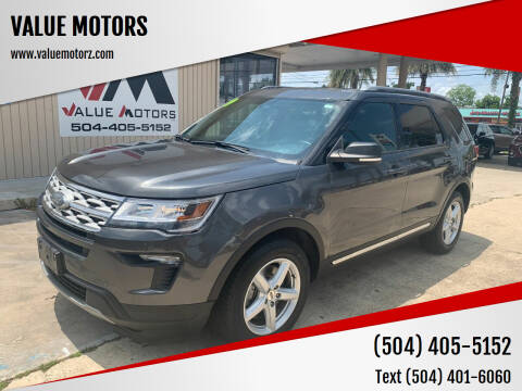 2019 Ford Explorer for sale at VALUE MOTORS in Marrero LA