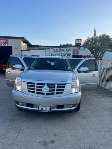 2012 Cadillac Escalade ESV for sale at TEXAS MOTOR CARS in Houston TX