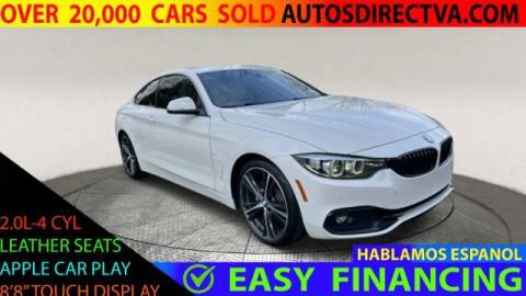 2020 BMW 4 Series for sale at AUTOS DIRECT OF FREDERICKSBURG in Fredericksburg VA
