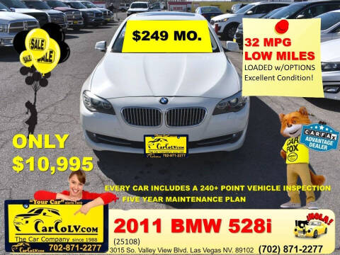 2011 BMW 5 Series for sale at The Car Company - 249 monthly payments in Las Vegas NV