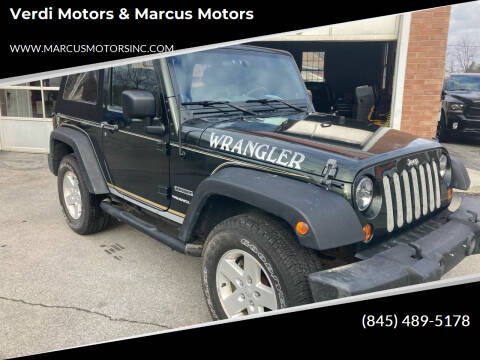 2010 Jeep Wrangler for sale at Verdi Motors & Marcus Motors in Pleasant Valley NY