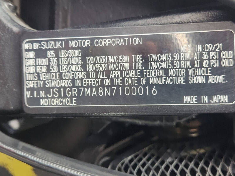 2022 Suzuki GSX-R750