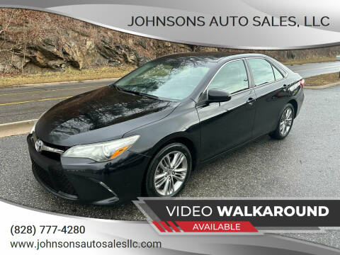 2016 Toyota Camry for sale at Johnsons Auto Sales, LLC in Marshall NC