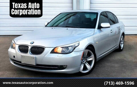 2008 BMW 5 Series for sale at Texas Auto Corporation in Houston TX