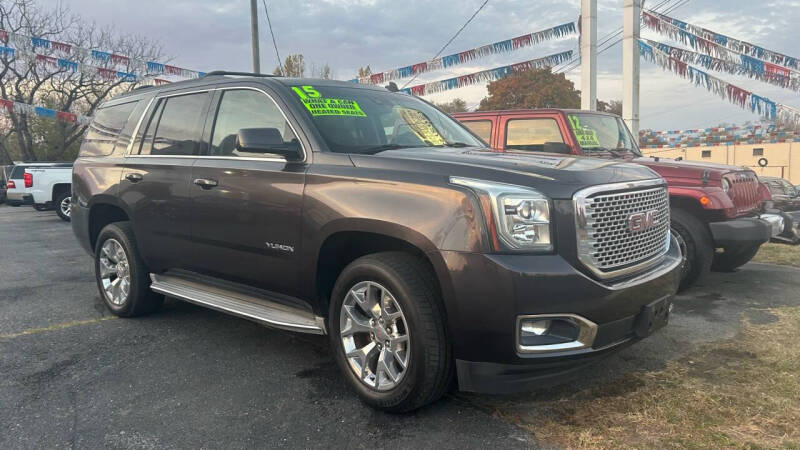 Used 2015 GMC Yukon SLT with VIN 1GKS2BKC4FR111360 for sale in New Castle, DE