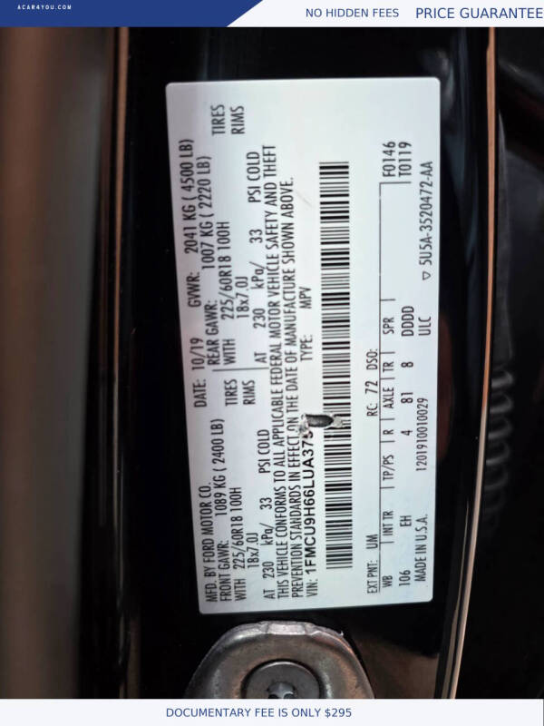 2020 Ford Escape SEL