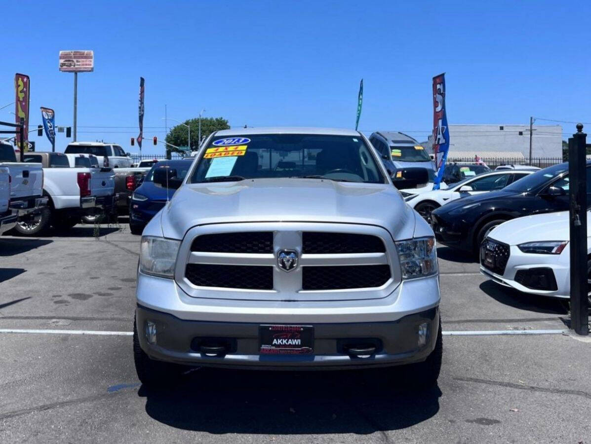 Silver 2013 Ram 1500 SLT 4x4 SLT 4dr Crew Cab 5.5 ft. SB Pickup 2