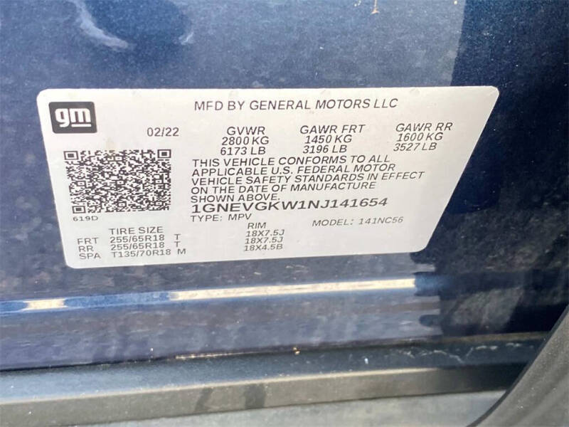 2022 Chevrolet Traverse LT Cloth