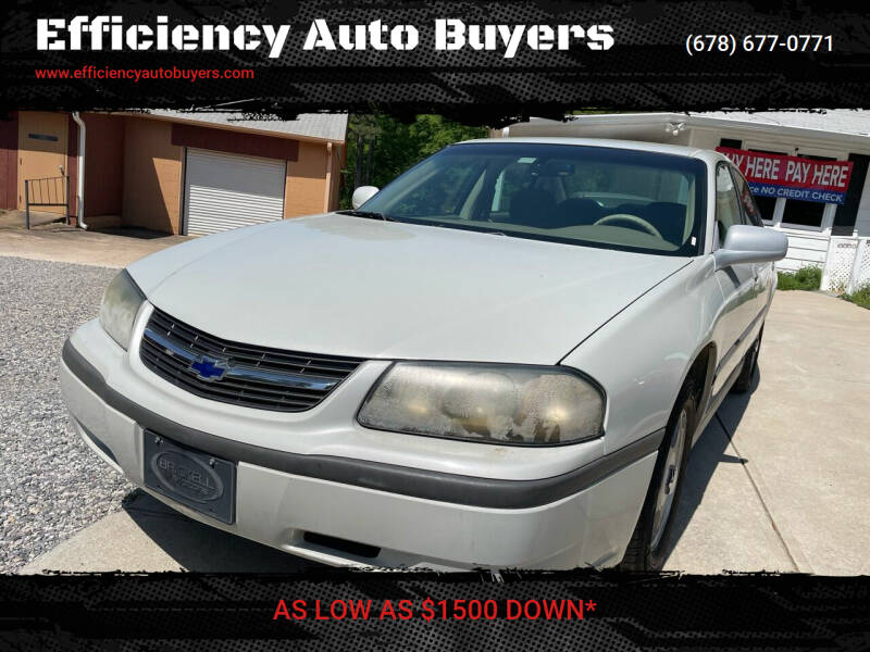 2003 Chevrolet Impala for sale at Efficiency Auto Buyers in Milton GA