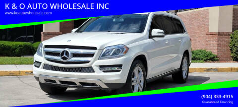 2013 Mercedes-Benz GL-Class for sale at K & O AUTO WHOLESALE INC in Jacksonville FL