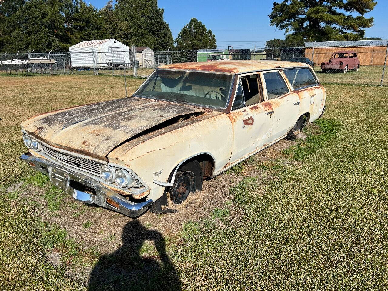 1966 Chevrolet Chevelle Station Wagon Plain For Sale | AllCollectorCars.com