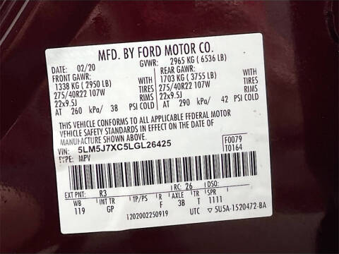 2020 Lincoln Aviator Reserve