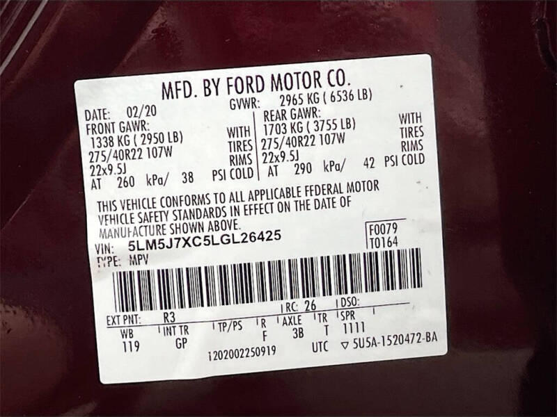 2020 Lincoln Aviator Reserve