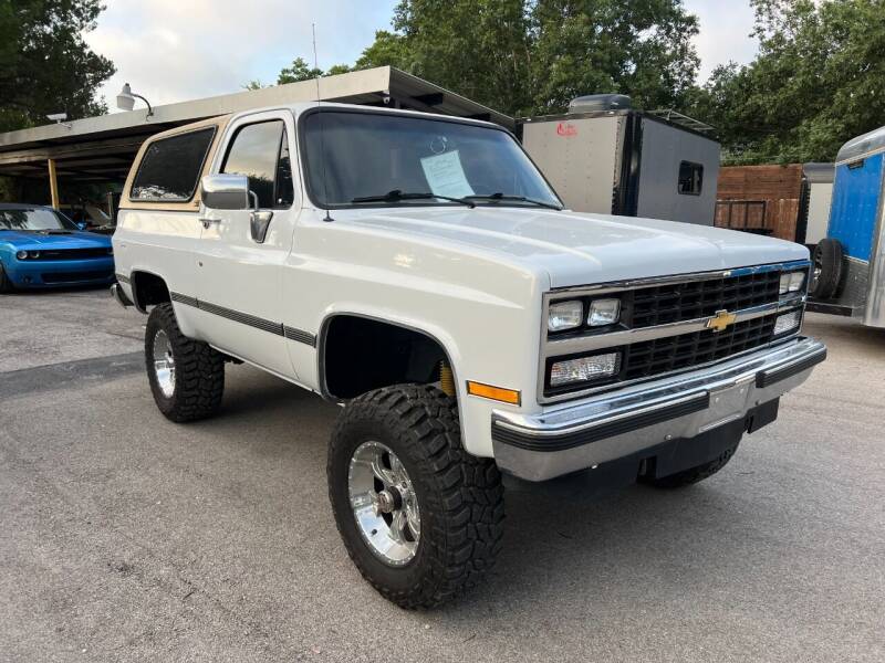 1990 Chevrolet Blazer for sale at TROPHY MOTORS in New Braunfels TX