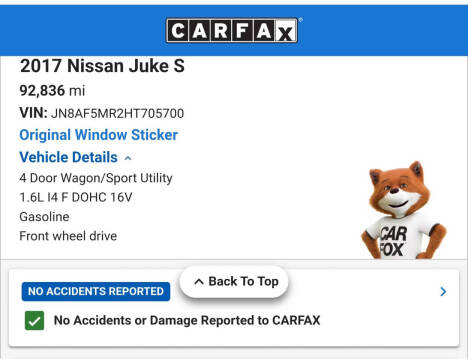 2017 Nissan JUKE S