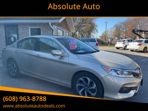 2016 Honda Accord for sale at Absolute Auto in Baraboo WI