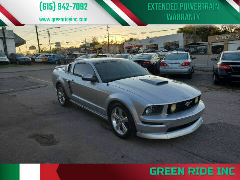 2009 Ford Mustang for sale at Green Ride Inc in Nashville TN