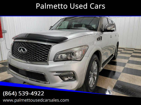 2015 Infiniti QX80 for sale at Palmetto Used Cars in Piedmont SC