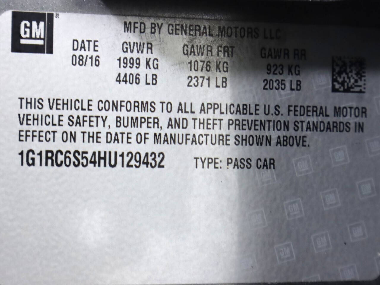 Gray 2017 Chevrolet Volt LT LT 4dr Hatchback 45
