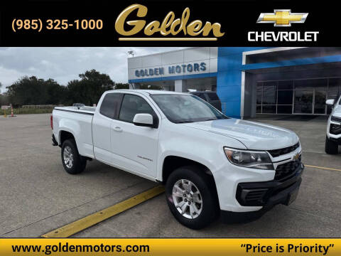 2021 Chevrolet Colorado for sale at GOLDEN MOTORS in Cut Off LA