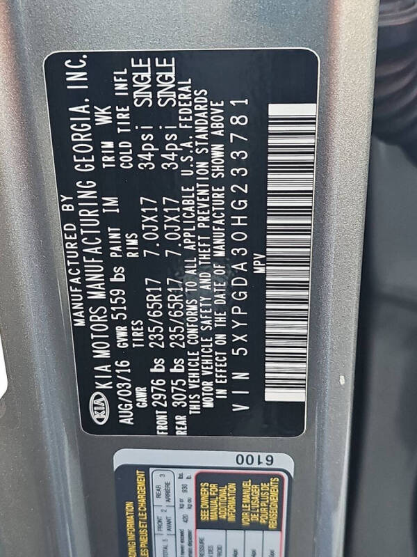 2017 Kia Sorento LX