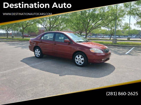 2007 Toyota Corolla for sale at Destination Auto in Stafford TX