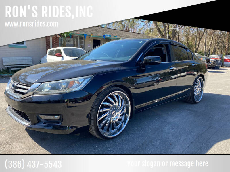 2014 Honda Accord for sale at RON'S RIDES,INC in Bunnell FL