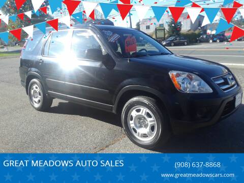 2006 Honda CR-V for sale at GREAT MEADOWS AUTO SALES in Great Meadows NJ