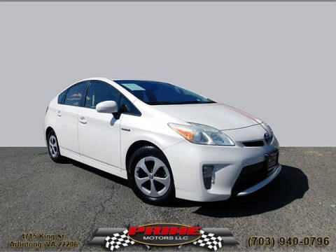2012 Toyota Prius for sale at PRIME MOTORS LLC in Arlington VA