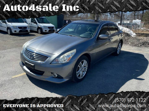 2011 Infiniti G37 Sedan for sale at Auto4sale Inc in Mount Pocono PA