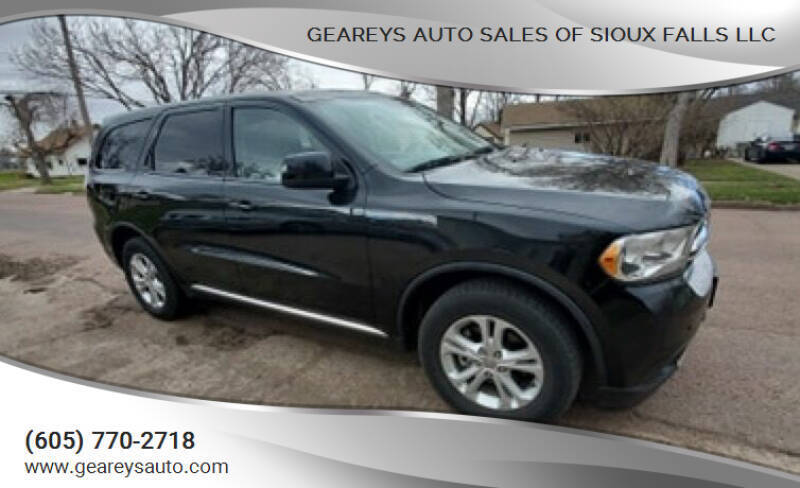 2012 Dodge Durango for sale at Geareys Auto Sales of Sioux Falls, LLC in Sioux Falls SD