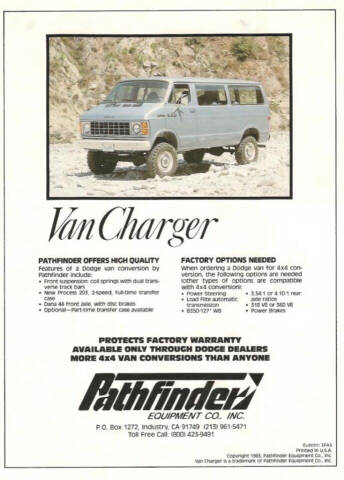 1984 RAM VANCHARGER 4X4