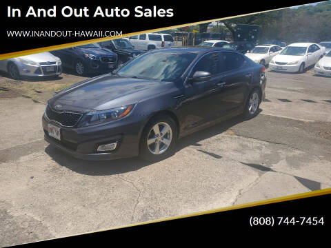 2015 Kia Optima for sale at In and Out Auto Sales in Aiea HI