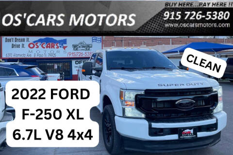 2022 Ford F-250 Super Duty for sale at Os'Cars Motors in El Paso TX
