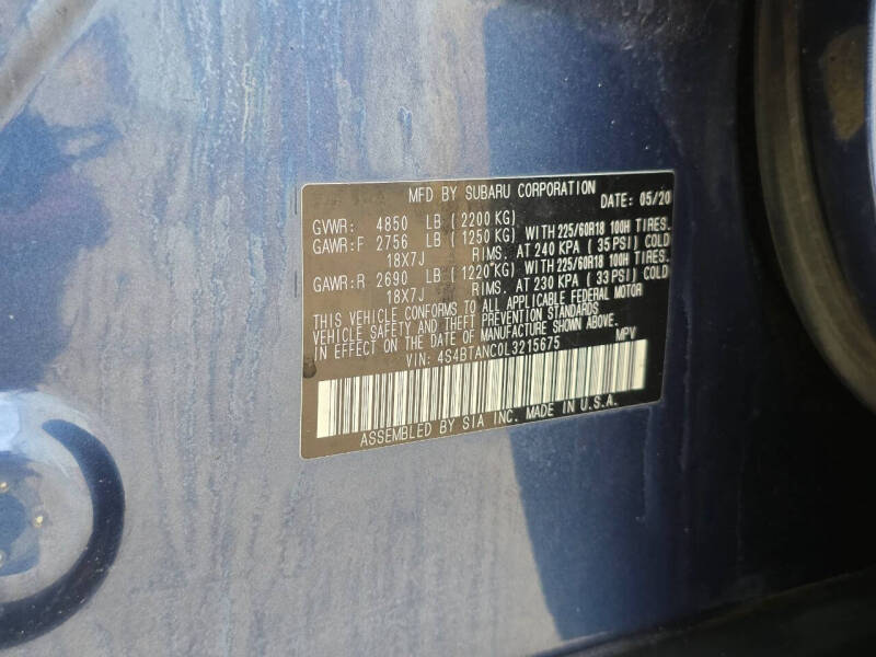 2020 Subaru Outback Limited