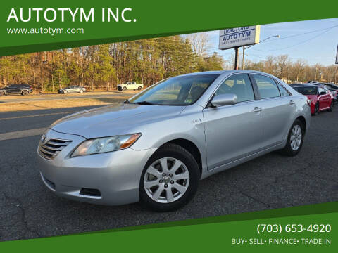 2008 Toyota Camry Hybrid for sale at AUTOTYM INC. in Fredericksburg VA