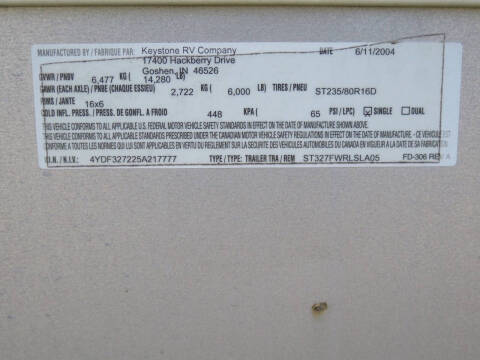 2005 Keystone RV Sprinter