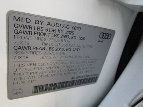 2021 Audi Q3 quattro S line Premium 45 TFSI