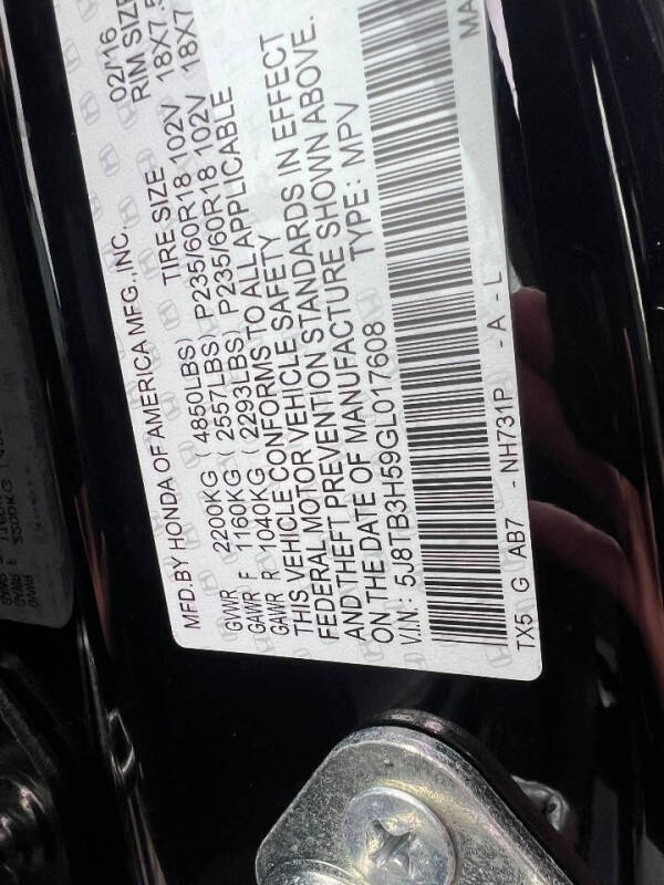 2016 Acura RDX w/Tech