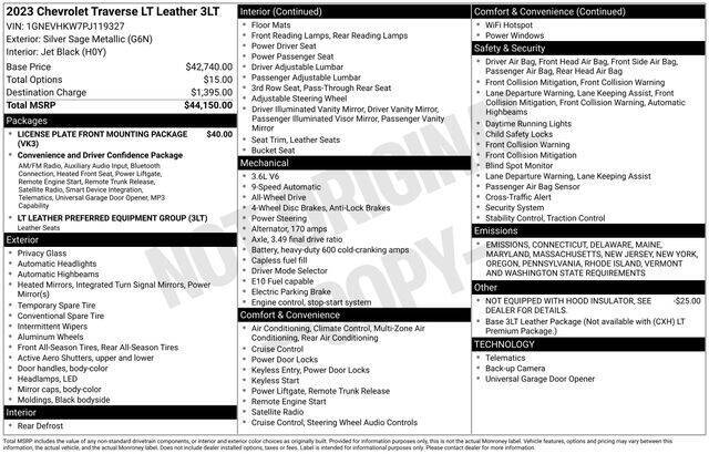 2023 Chevrolet Traverse LT Leather