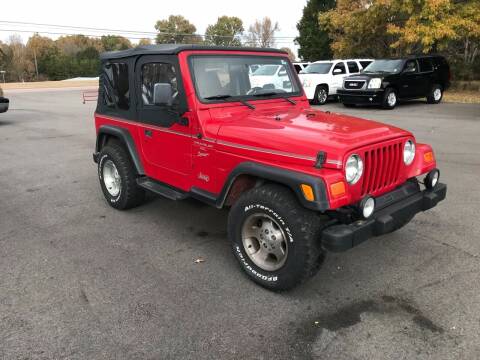 2000 Jeep Wrangler for sale at Rickman Motor Company in Eads TN