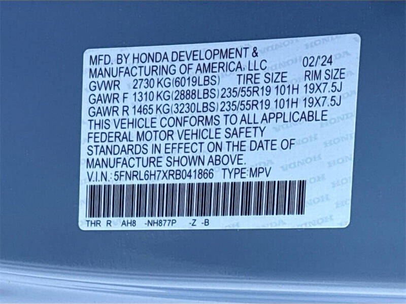 2024 Honda Odyssey Sport