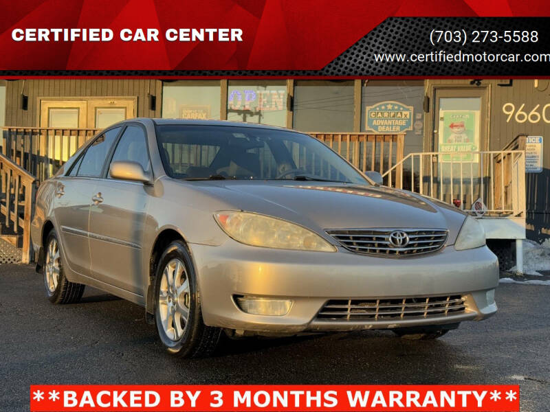 2005 Toyota Camry for sale at CERTIFIED CAR CENTER in Fairfax VA